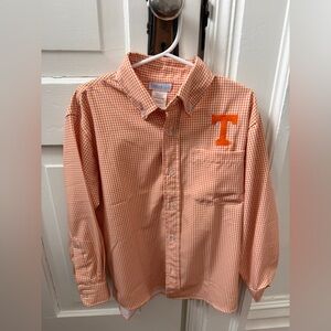 Boys VOLS Orange Gingham Shirt